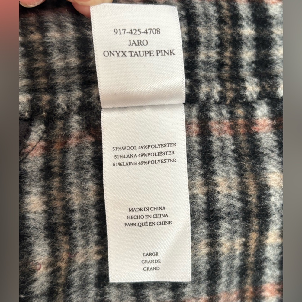 Rails Jaro Plaid Wool-Blend Sherpa Collar Coat (L) - Picture 8 of 9
